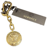 Versace medusa gold metal bag charms