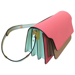 Marni trunk multicolour leather handbag