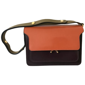 Marni trunk multicolour leather handbag
