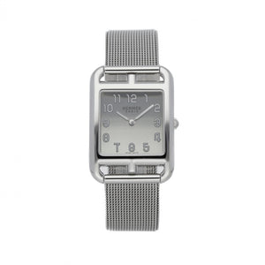 Hermès cape cod silver steel watch