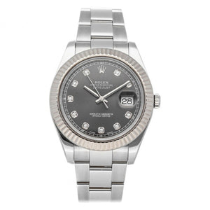 Rolex datejust ii 41mm silver gold and steel watch