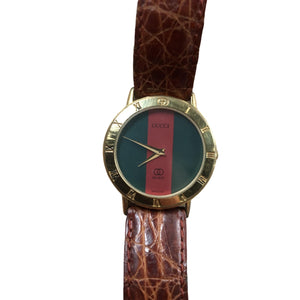 Gucci gold gold plated watch