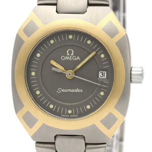 Omega seamaster grey steel watch