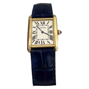Cartier tank louis cartier gold gold plated watch