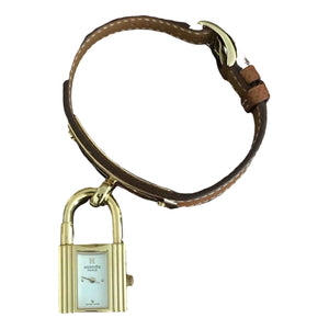 Hermès kelly gold gold plated watch