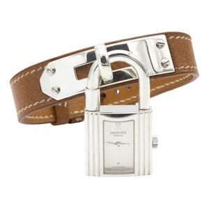 Hermès kelly silver silver watch