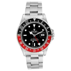 Rolex gmt-master ii black steel watch