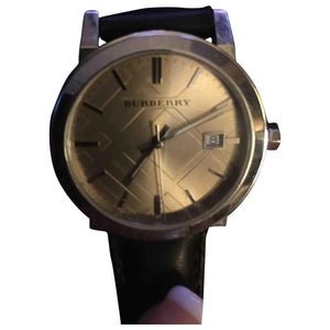 Burberry silver steel watch