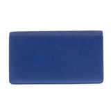 Chanel Royal Blue Caviar Leather Bi-fold Long Wallet