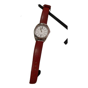 Gucci horsebit red steel watch