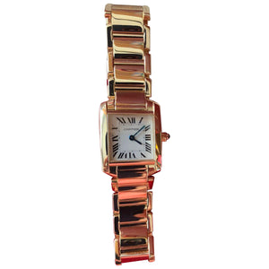 Cartier tank française gold yellow gold watch