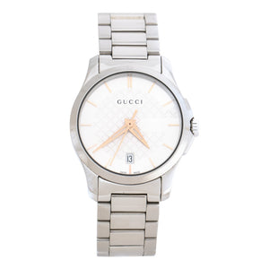 Gucci silver steel watch