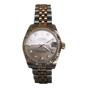 Rolex datejust 31mm gold gold and steel watch