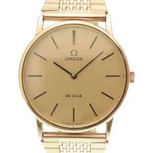 Omega de ville  gold steel watch