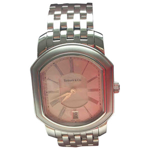 Tiffany & Co silver steel watch