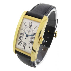 Cartier tank américaine gold yellow gold watch