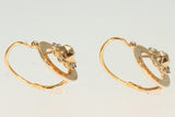 Red gold Victorian earrings