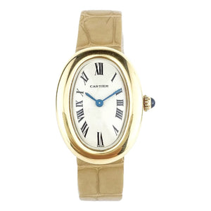 Cartier baignoire gold yellow gold watch