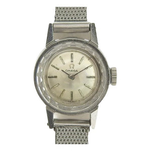 Omega silver steel watch