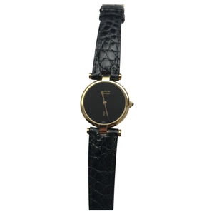 Cartier must vendôme  black silver gilt watch
