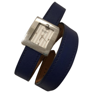 Hermès belt silver steel watch