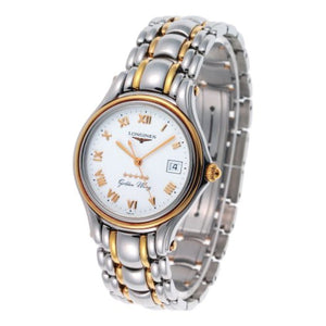 Longines silver steel watch