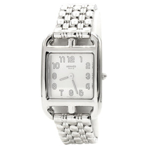 Hermès cape cod silver steel watch