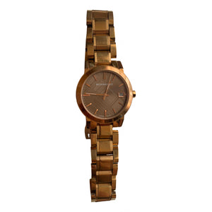 Burberry gold steel watch