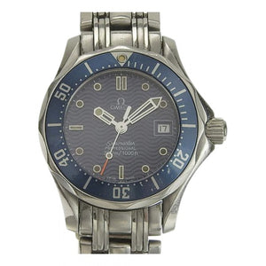 Omega seamaster silver steel watch