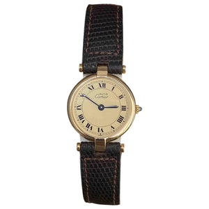 Cartier must vendôme  gold silver gilt watch