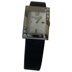 Dior malice black steel watch