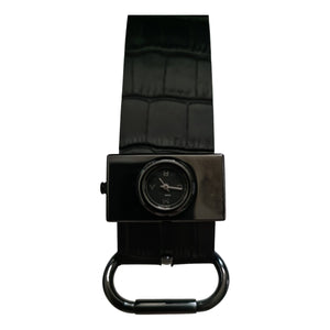 Marc Jacobs black steel watch