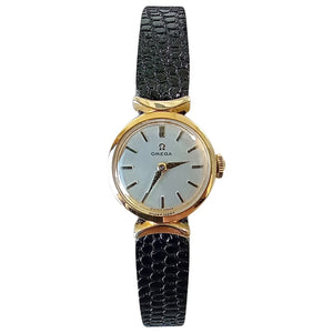 Omega white gold plated watch