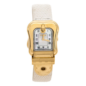 Fendi white gold plated watch