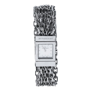 Burberry silver steel watch