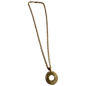 Celine gold metal necklaces