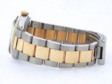 Pre Owned Mens Rolex Two-Tone Datejust with a Black Diamond Dial 1601