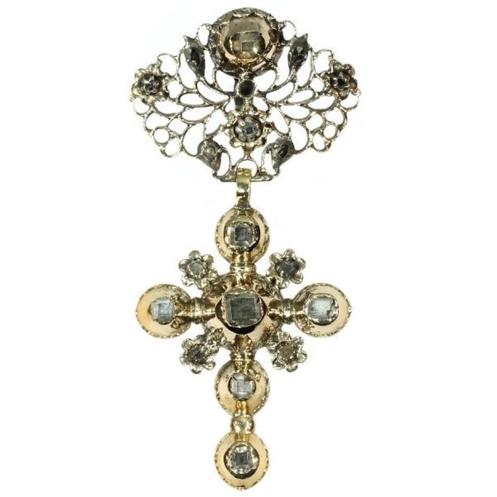 Mid-18th century cross with diamonds