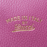 Gucci 354397 Magenta Swing Leather GM Tote Bag