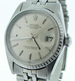 Pre Owned Mens Rolex Stainless Steel Datejust with a Silver Dial 1603