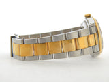 Pre Owned Mens Rolex Two-Tone Datejust with a Black Diamond Dial 16233