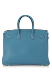 Pre-Owned Hermès Bleu Jean Taurillon Clemence Birkin 35