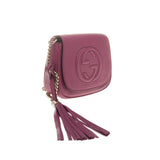 Gucci 323190 Purple Soho Leather Chain Bag