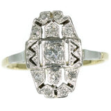 Art Deco diamond engagement ring