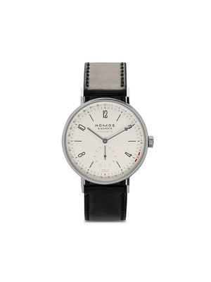 NOMOS Glashütte - Tangente Neomatik Update 41mm - men - Horse Leather/stainless steel/Sapphire Glass - One Size - white, silver-plated