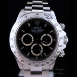 Rolex 16520 Daytona Black Dial SS