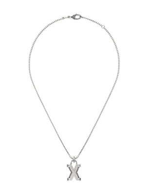 Gucci - X letter necklace - unisex - Sterling Silver - One Size - 0811 Undefined