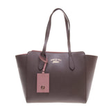 Gucci 354408 Dark Grey Swing Leather PM Tote Bag