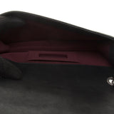 Chanel Black Velvet Calfskin Boy Brick Horizontal Chain Bag