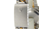 Pre Owned Mens Rolex Two-Tone Datejust with a Blue Dial 16263
